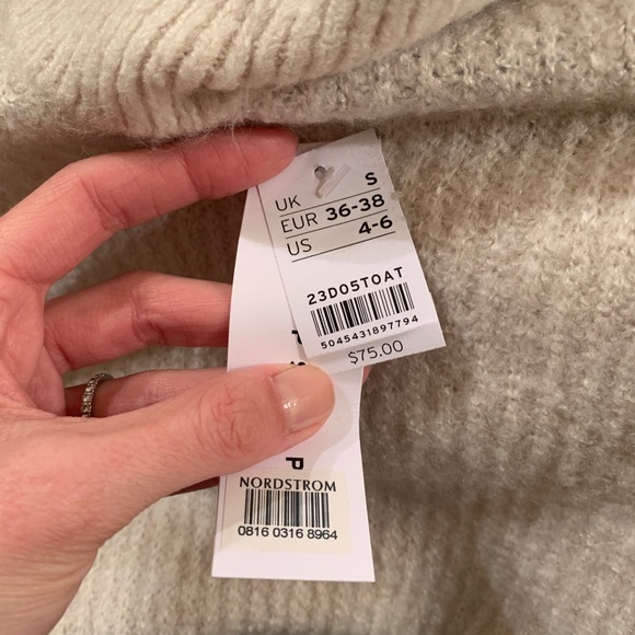 NWT TopShop turtleneck sweater dress - Picture 3 of 3